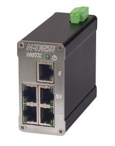 Red Lion 105TX-MDR, Промышленный неуправляемый коммутатор Ethernet