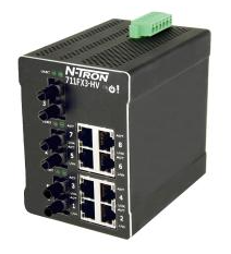 Red Lion 711FXE3-ST-80-HV, Промышленный управляемый коммутатор Ethernet