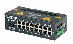 Red Lion 517FXE-ST-15, Промышленный неуправляемый коммутатор Ethernet
