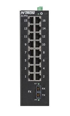 Red Lion 317FXE-SC-80, Промышленный неуправляемый коммутатор Ethernet