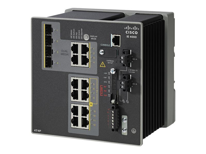 Cisco IE-4000-4T4P4G-E, Промышленный коммутатор PoE