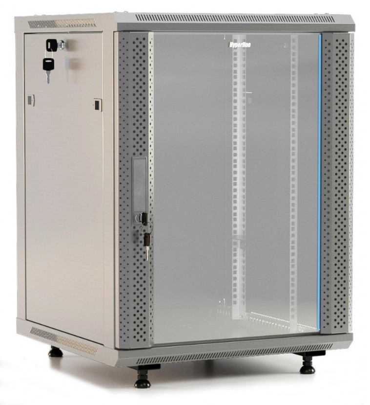 Шкаф настенный Hyperline 19* TWB-FC-2266-GP-RAL7035
