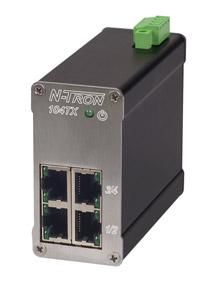 Red Lion 104TX-MDR, Промышленный неуправляемый коммутатор Ethernet