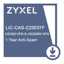 Лицензия ZYXEL LIC-CAS-ZZ0037F, 1 YR Anti-Spam for USG20-VPN & USG20W-VPN