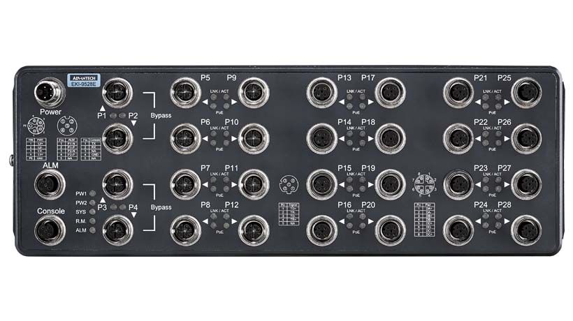 Advantech EKI-9528E-12GMPW-A, Industrial PoE Switch