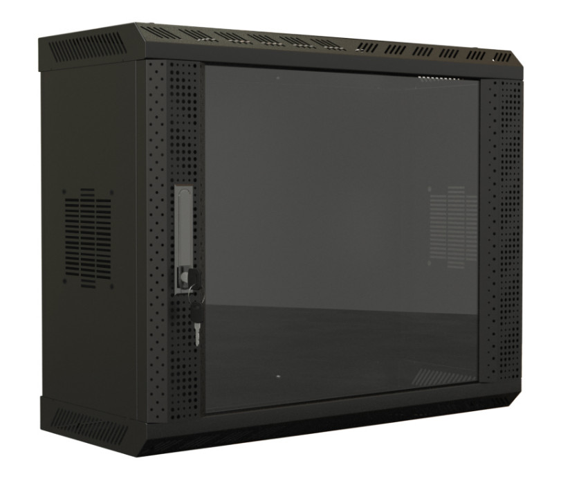 Шкаф настенный Hyperline 19* TWS-1525-GP-RAL9004