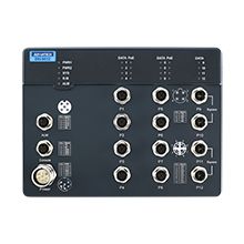 Advantech EKI-9512E-4GMPW-AE, Промышленный PoE коммунтатор