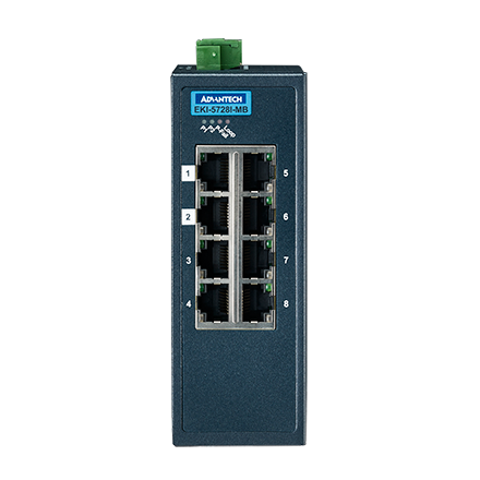 Advantech EKI-5728I-MB-AE, Managed Ethernet Switch for Modbus TCP