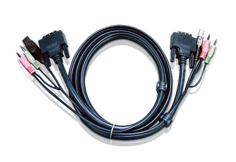 Кабель ATEN USB, DVI-D Dual Link 2L-7D02UD 1,8м