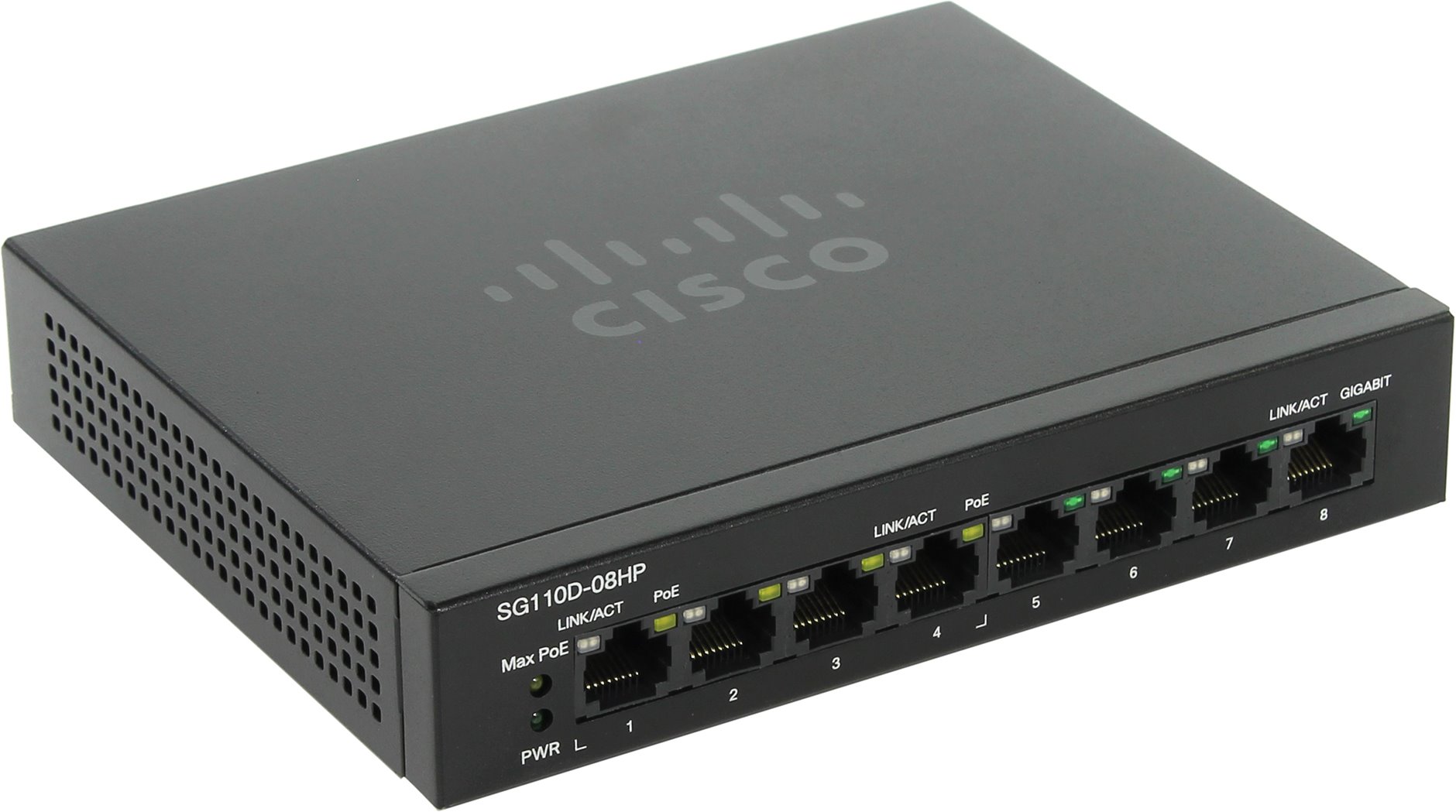 Коммутатор Cisco Small Business SG110D-08HP-EU