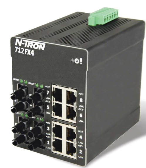 Red Lion 712FXE4-ST-80-HV, Промышленный управляемый коммутатор Ethernet