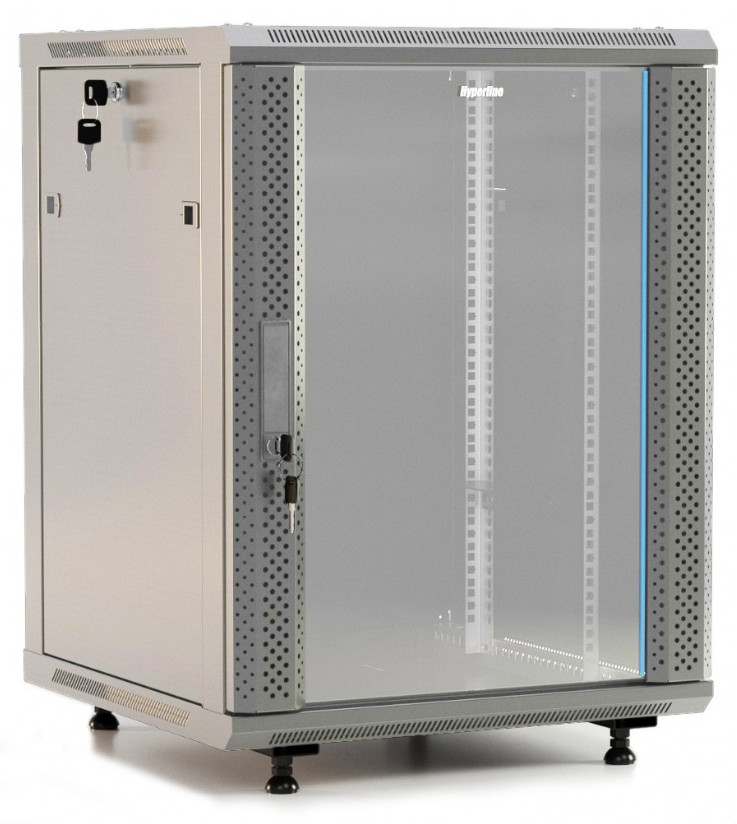 Шкаф настенный Hyperline 19* TWB-FC-1566-GP-RAL7035