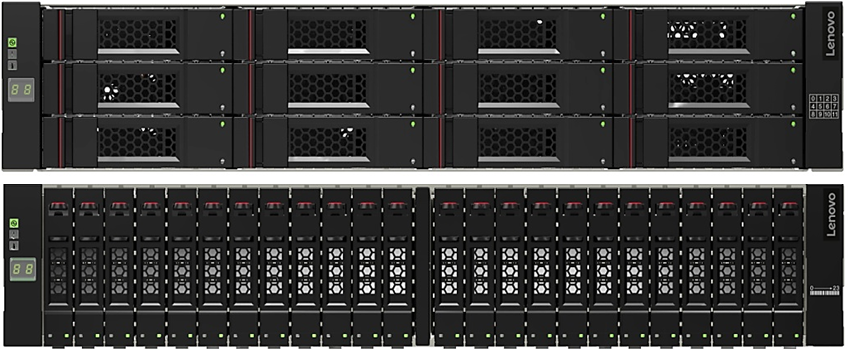 Lenovo Storage D1212 LFF Dual ESM Disk Expansion Enclosure (US English documentation)
