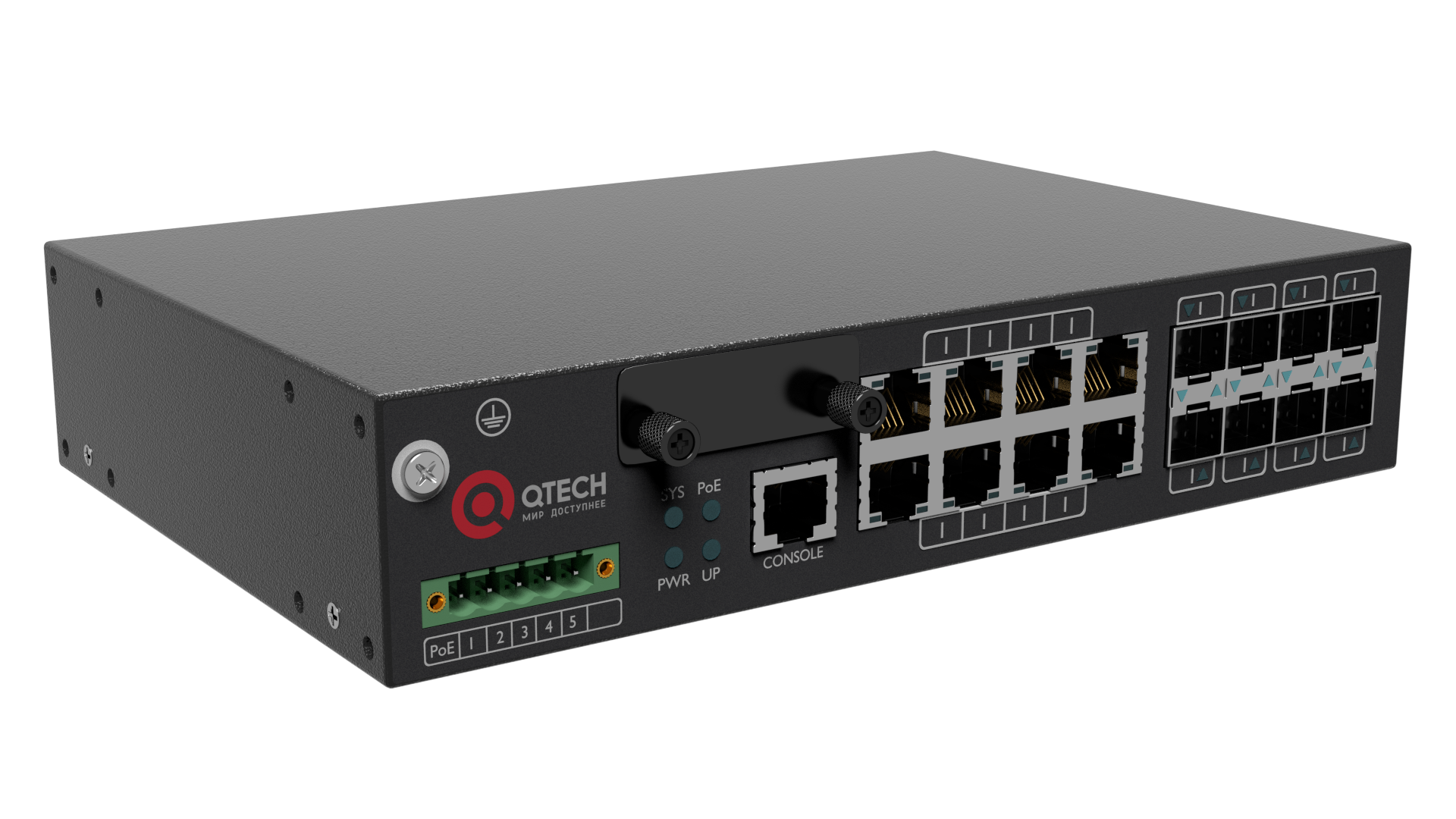Индустриальный коммутатор Qtech QSW-2150-8T4GE-AC