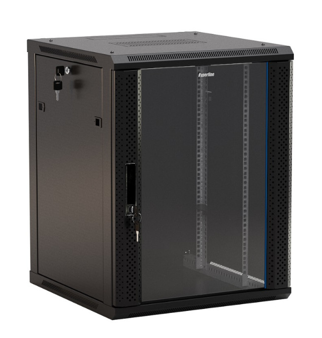Шкаф настенный Hyperline 19* TWB-2768-GP-RAL9004