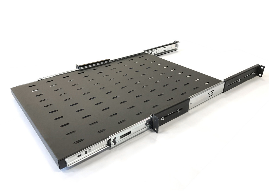 Полка c 19'' креплением, раздвижная Hyperline TSS3-800-RAL9004