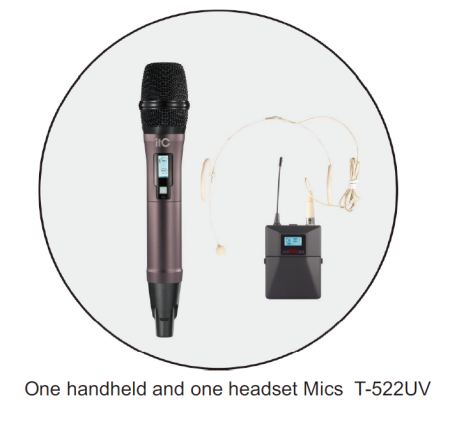 Беспроводной микрофон UHF ITC T-522UV
