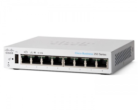 Коммутатор Cisco Business CBS250-8T-D-EU