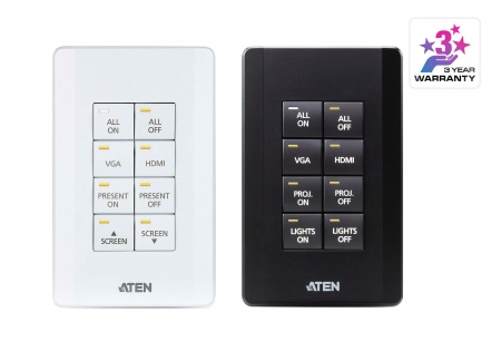 Система управления ATEN - 8-кнопочный блок управляющих клавиш (стандарт US, 1 Gang)  VK108US