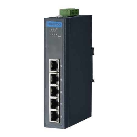 Advantech EKI-2705G-1GPI-A, Industrial PoE Switch