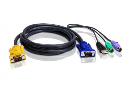 Кабель ATEN PS/2, USB, VGA 2L-5301UP 1,2м