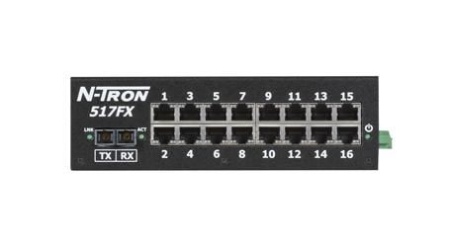 Red Lion 517FXE-N-SC-40, Промышленный неуправляемый коммутатор Ethernet