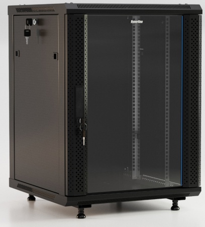 Шкаф настенный Hyperline 19* TWB-FC-1566-GP-RAL9004