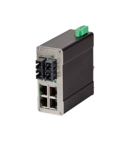 Red Lion 106FX2-SC-MDR, Промышленный неуправляемый коммутатор Ethernet