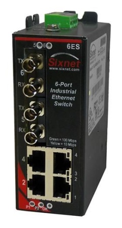 Red Lion SL-6ES-4ST, Промышленный неуправляемый коммутатор Ethernet