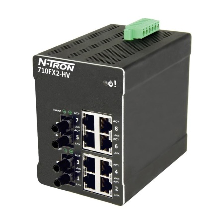 Red Lion 710FXE2-ST-40-HV, Промышленный управляемый коммутатор Ethernet