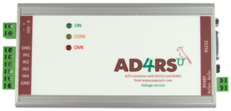 Papouch AD4RS, Модуль ввода-вывода Modbus/TCP