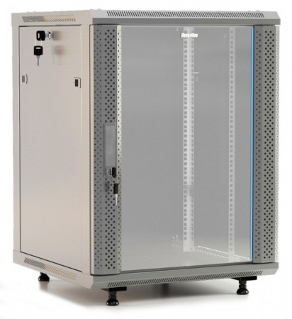 Шкаф настенный Hyperline 19* TWB-FC-2266-GP-RAL7035