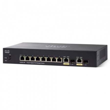 Коммутатор Cisco 350 SG350-10P-K9