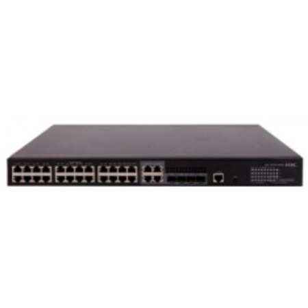 Коммутатор: LS-5130S-28ST-PWR-EI-GL Коммутатор Коммутатор Ethernet уровня 2 H3C S5130S-28ST-PWR-EI с 24 портами 10/100/1000Base-T, 2 портами SFP+ 10G BASE-X и 2 портами 1/2.5/5/10G BASE-T, (поддержка PoE+, блок питания перем. тока)