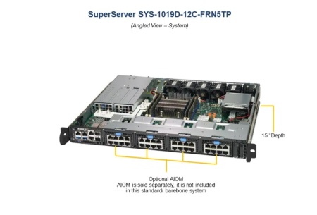 Сервер SuperMicro SuperServer SYS-1019D-12C-FRN5TP