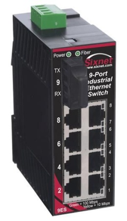 Red Lion SL-9ES-3SC, Промышленный неуправляемый коммутатор Ethernet