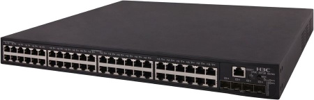 Коммутатор: H3C LS-5130S-52ST-PWR-EI-GL Коммутатор Ethernet уровня 2 H3C S5130S-52ST-PWR-EI с 48 портами 10/100/1000Base-T, 2 портами SFP+ 10G BASE-X и 2 портами 1/2.5/5/10G BASE-T, (поддержка PoE+, блок питания перем. тока)