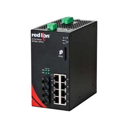 Red Lion NT24K-10FXE2-ST-15, Промышленный управляемый коммутатор Ethernet