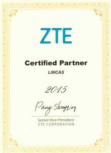 Наша компания является сертифицированным партнером ZTE